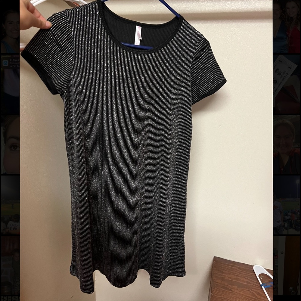 Xhilaration, XL 14/16 Black and silver dress